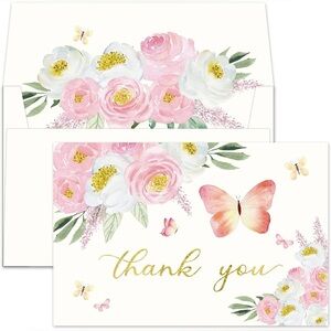 FLORAL THANK YOU CARDS